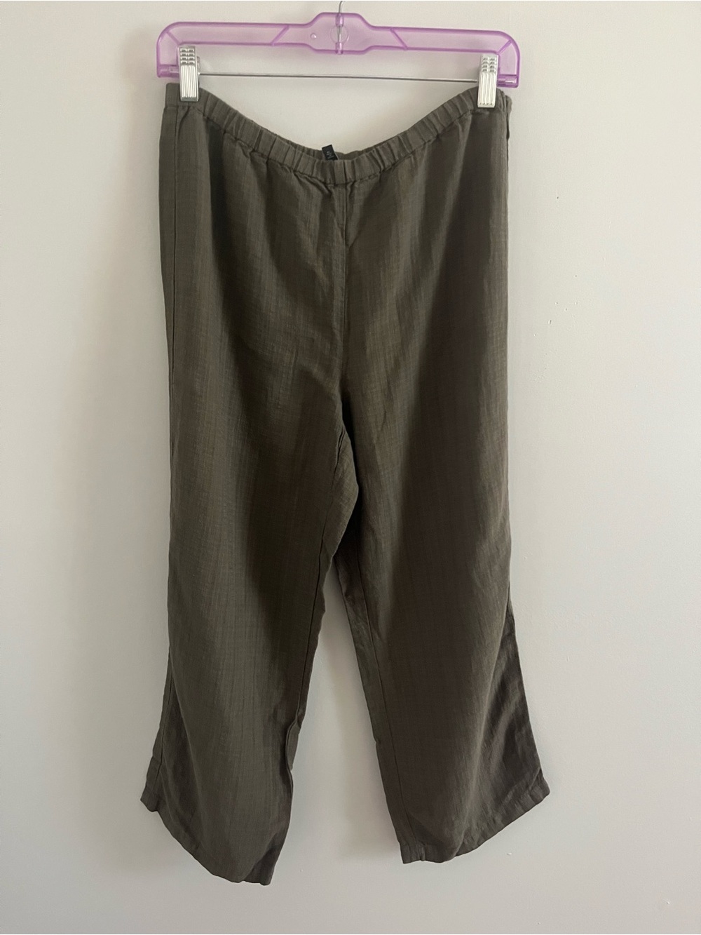 Olive Green Casual Pants
